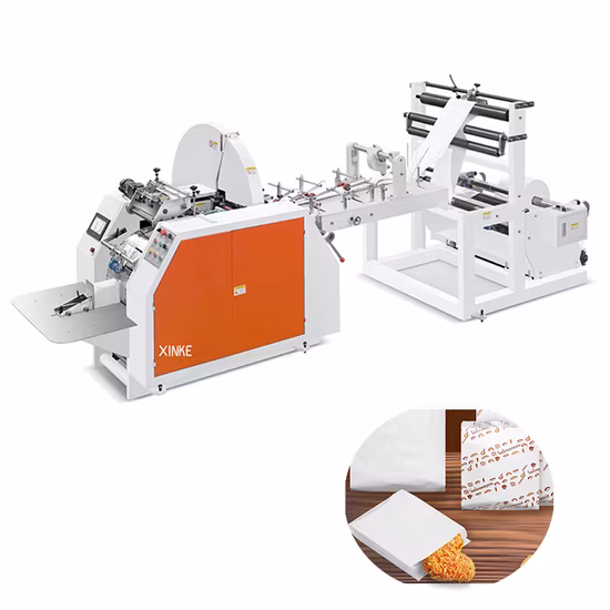 High Speed Sharp V Bottom Brown Bread Takeaway Paper Bag Making Machine Price