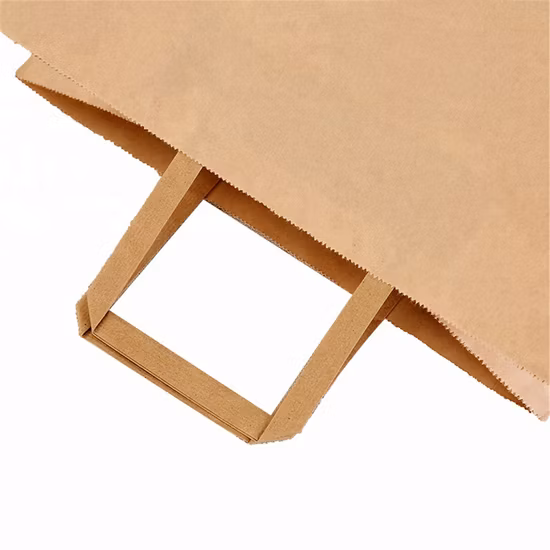 Rollengefütterte Papiertüte mit Online-Maschine mit gedrehtem und flachem Griff